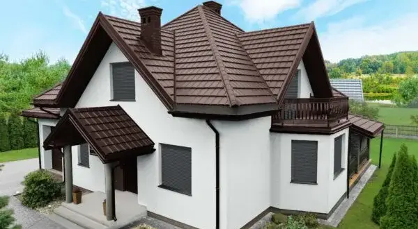 Jaka elewacja do brązowego dachu - idealne kolory i harmonijne zestawienia