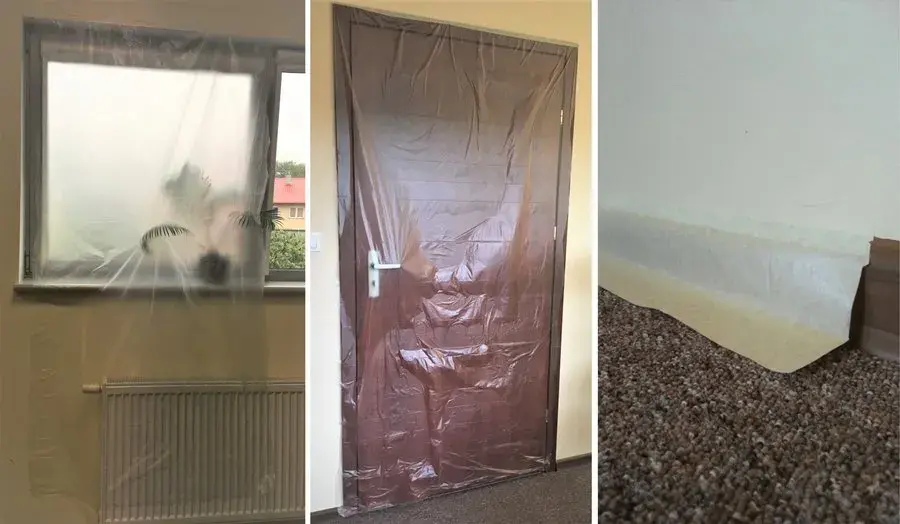 Jak oklejać okna przed malowaniem, aby uniknąć nieestetycznych plam?
